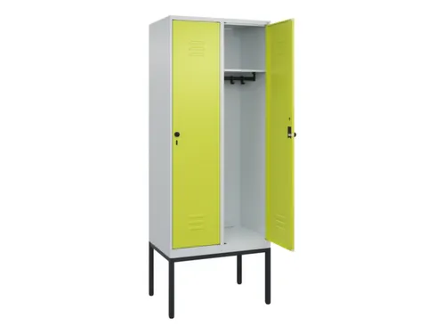 locker,HxBxD 2120x800x500mm,2vak,vak B 400mm,draaigrendel
