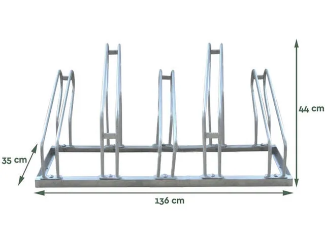 Fietsenrek Zilver 6 Fietsen BS500