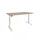 Elektrisch verstelbaar bureau 160x80cm Frame Wit Blad Havanna Kers