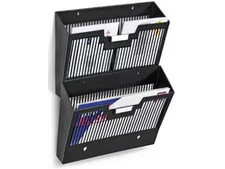 First wandfolderhouder zwart A4