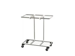 vuilniszakstandaard,v. 3x110l,HxBxD 900x833x360mm,frame staal wit