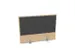 panneau de rehausse,p. table de bureau,NE-érable,BN8010-anthracite