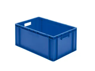 Euronorm-stapelbak 51l 270x600x400mm Wanden/bodem Gesloten Blauw - 1