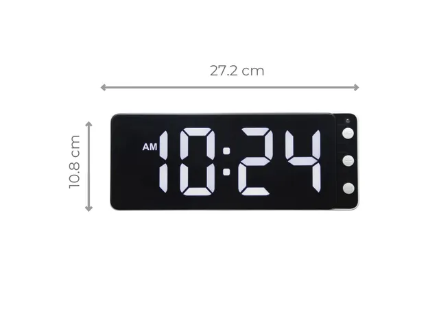 Horloge de table/murale NeXtime Digital Clock White de 27,2 x 10,8 cm