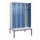 locker met bank,voor scheiding van kleding,HxBxD 2120x1200x815mm,4vak