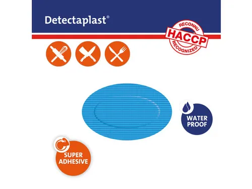 Detectaplast 9300 hydrogelpleister waterafstotend blauw 67x110mm 10 st