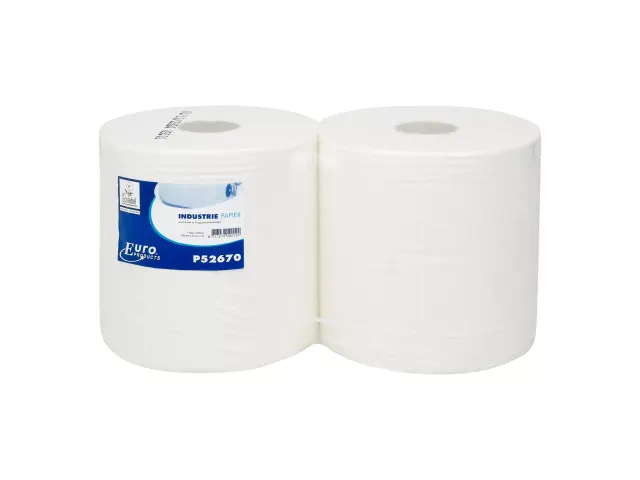 Poetspapier Euro P52670 Cellulose 1-laags 2 Rol
