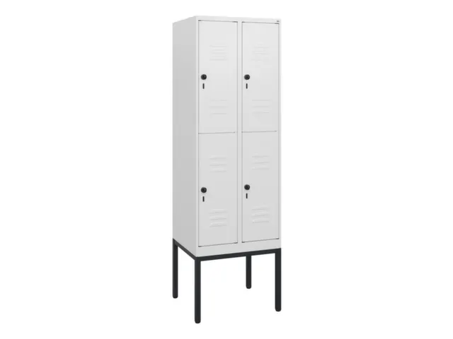dubbeldekse locker,HxBxD 1950x600x500mm,2x2vak.,vak B 300mm