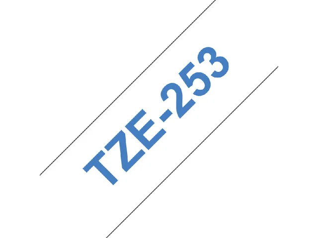 Labeltape Brother P-touch TZe-253 standaard 24mm blauw op wit