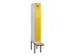 locker met bank,voor scheiding van kleding,HxBxD 2120x300x815mm,1vak