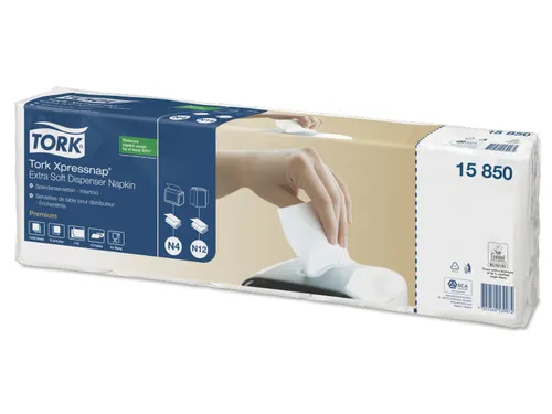 Tork Premium 15850 Intergevouwen Servetten 2-laags wit