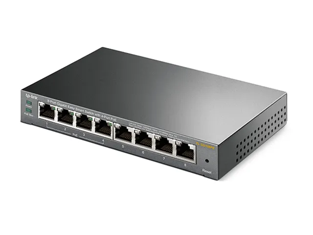 8-Poorts Gigabit Easy Smart Switch met 4-Poorts PoE