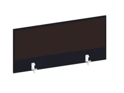 baliepaneel,v. bureau,aanbouw achter,B 1000mm,CC-zwart,BN2036-bruin