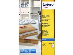Adresetiket Avery J8565-25 99,1x67,7mm Transparant Inkjet 200 stuks