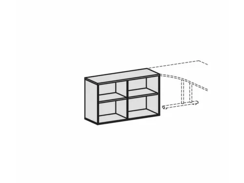 kantoorstelling,HxBxD 720x1200x430mm,1xhouten vloer,decor romp