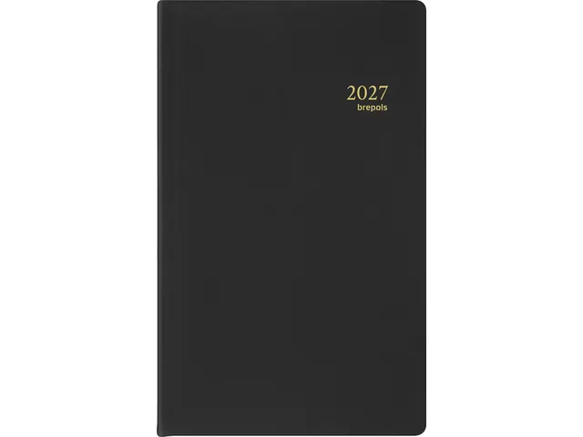 Agenda 2027 Brepols Breform Seta 1dag/1pagina zwart