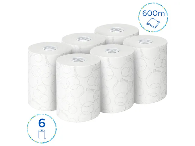Handdoekrol Kleenex Ultra Slimroll 2-laags 100m wit 6781