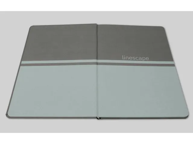 Carnet Sigel Linescape Neo A5 gris foncé/gris clair à couverture rig