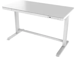 Zit-Sta Werkplek 120cm Glas Wit Elektrisch Verstelbaar