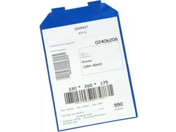 insteekhoes,DIN A4,staand,HxB 305x225mm,m. magneet,kunststof,blauw