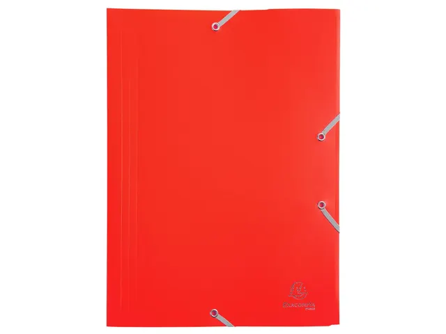 Elastomap A4 Assorti 3 Kleppen Polypropyleen 4/10de Ondoorschijnend