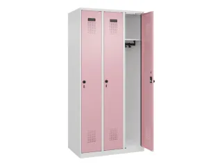 locker,HxBxD 1850x900x500mm,3vak,vak B 300mm,draaigrendel - 2