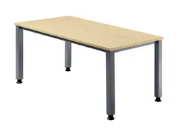 In hoogte verstelbaar bureau,HxBxD 680-760x1600x800mm,blad esdoorn