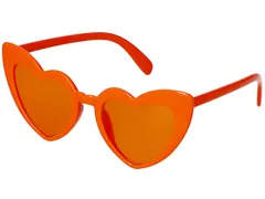 Oranje bril hart