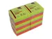 Memoblok Quantore 76x76mm neon kleuren assorti 4 kleuren