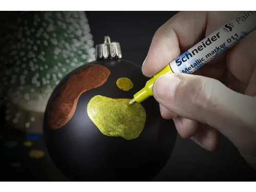 Metallic marker Schneider Paint-It 011 2mm geel metallic