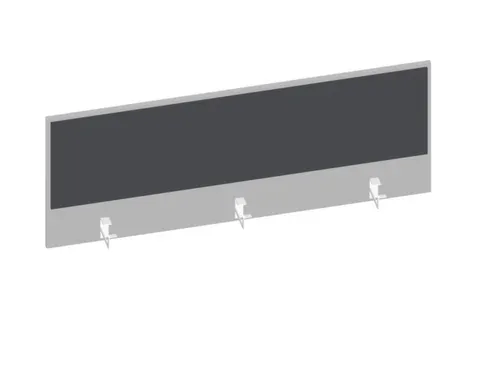 baliepaneel bureau aanbouw achter MP-lichtgrijs antraciet 1400mm