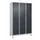 Z-garderobekast,HxBxD 1950x1200x500mm,vak B 200/400mm,draaigrendel