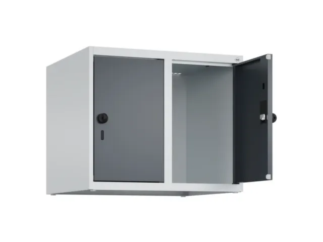 opzetkast,v. locker,2vak.,vak B 300mm,HxBxD 500x600x500mm,vleugeldeur