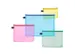Trousse avec fermeture éclair Foldersys A5 PVC vert transparent