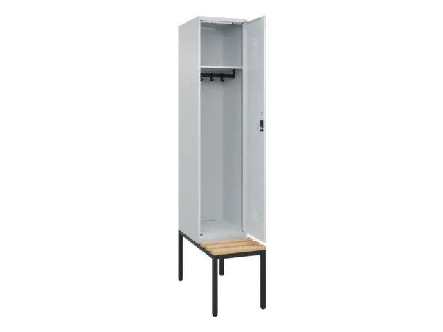 locker met bank,HxBxD 2120x400x815mm,1vak,vak B 400mm,cilinderslot