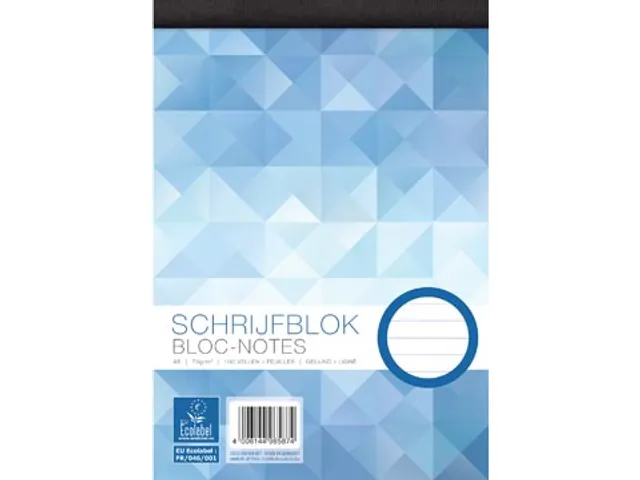 bloc-notes, ft A5, 70 g/m², 100 feuilles, ligné