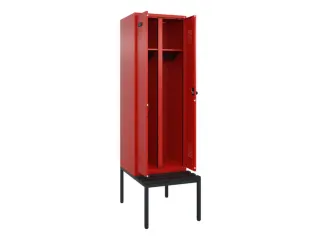 locker met bank,voor scheiding van kleding,HxBxD 2120x600x815mm,2vak - 1