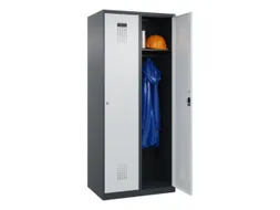 locker,HxBxD 1850x800x500mm,2vak,vak B 400mm,cil.-slot,staand op vloer