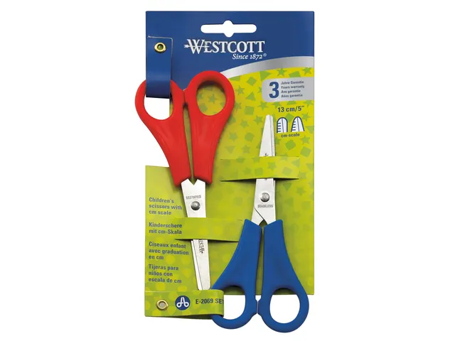 Scharenset Westcott kind 2st. Op kaart, met cm aanduiding rood (rond)