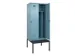 locker met bank,voor scheiding van kleding,HxBxD 2120x800x815mm,2vak