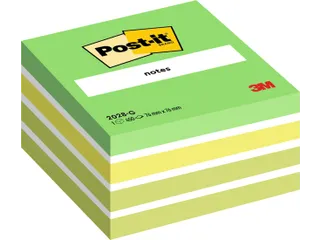 Memoblok 3M Post-it 2028 76x76mm kubus pastel groen - 3