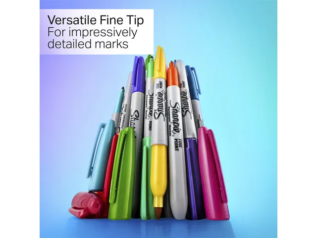Feutre Sharpie Glam Pop Fin assorti blister 12 pièces