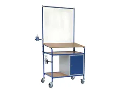 Mobiele lessenaar,m. hygiëne-uitrusting,HxBxD 2305x1105x659mm,m. kast