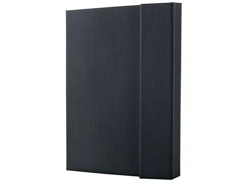 notitieboek Conceptum Pure hardcover magneetsluiting A5 zwart ruit