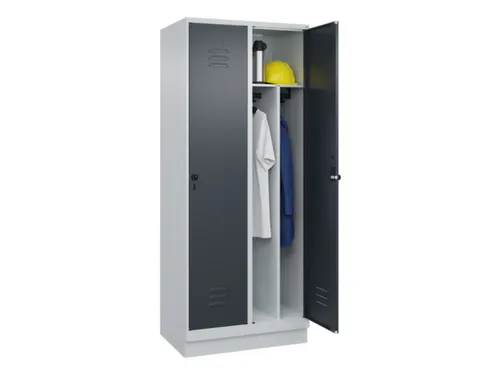 locker voor scheiding van kleding,HxBxD 1950x800x500mm,2vak