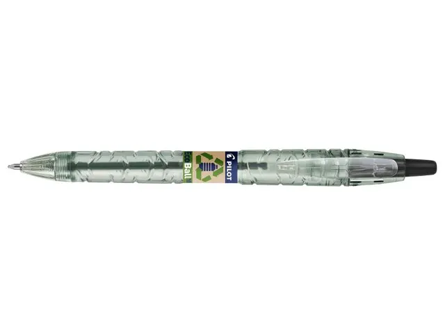 Balpen Pilot B2P Ecoball Begreen 1.0mm Medium Zwart 10 stuks+navulling