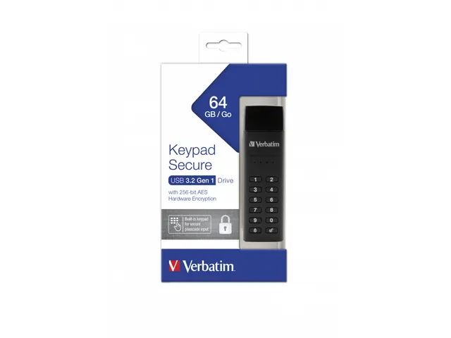 Keypad Secure Usb Stick 64Gb