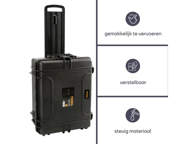 Harde Trolley Koffer 604x473x283mm Met Schuimrubber 80 Liter