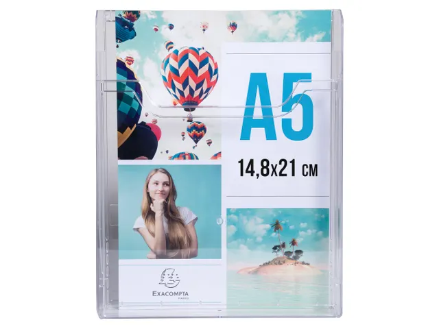 Wandfolderhouder A5 verticaal transp.