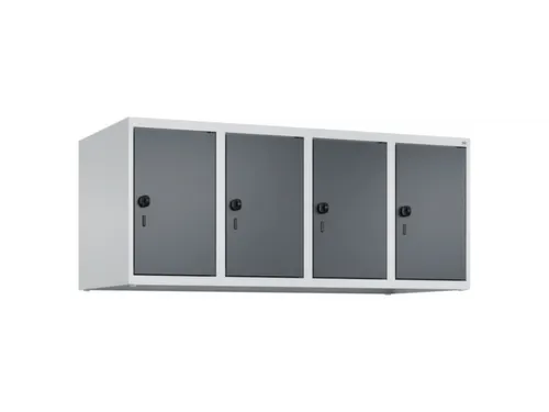 opzetkast,v. locker,4vak.,vak B 300mm,HxBxD 500x1200x500mm